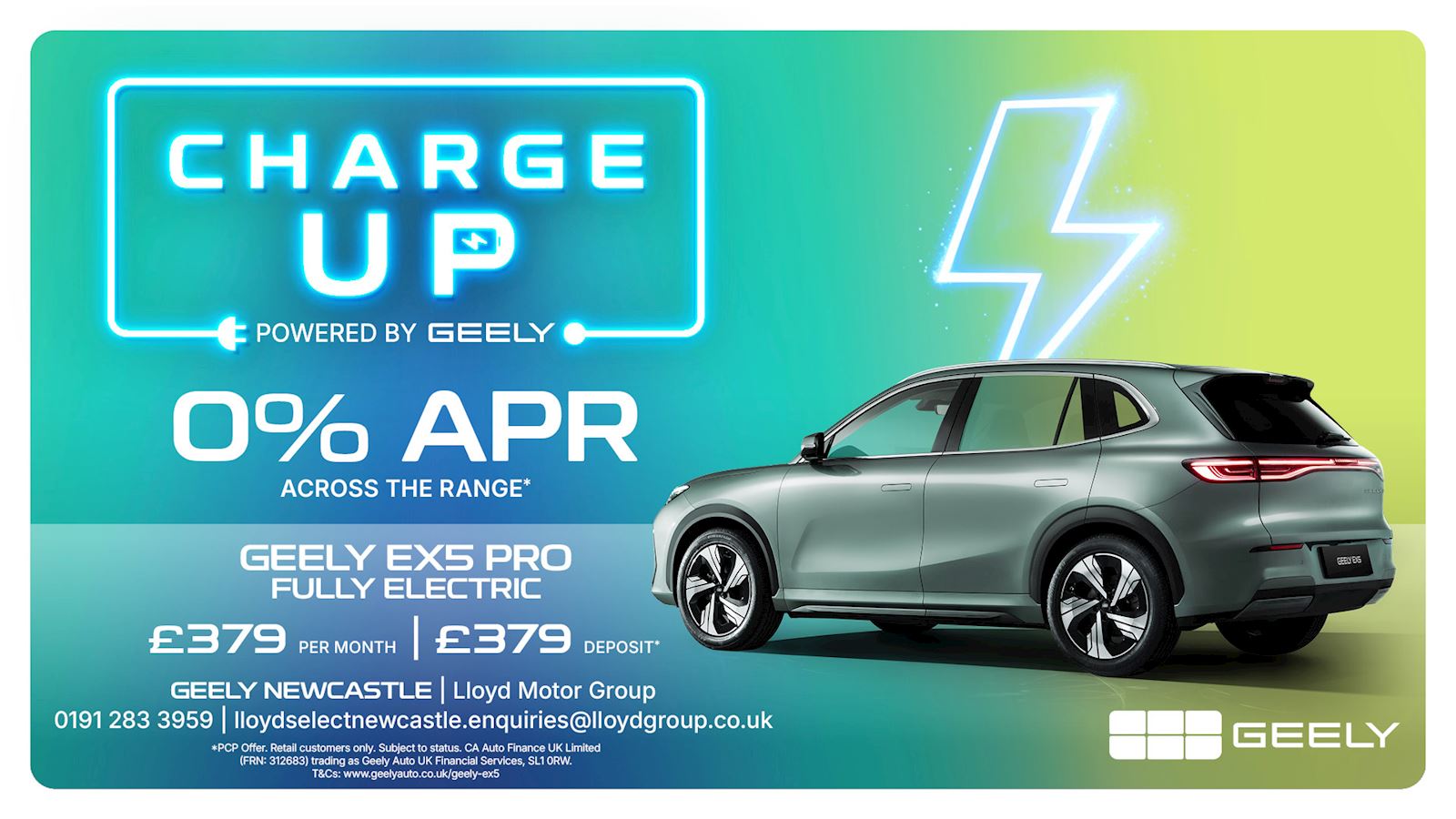 Geely EX5 Charge Up Offer May 2026