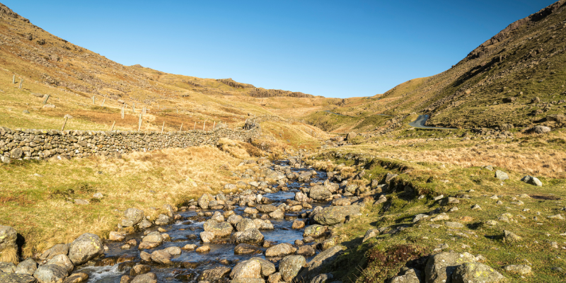 Wrynose Pass Lake District UK