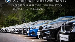 Two Year Extended Warranty  Across Our Approved Used BMW Stock 14-24 June 2024