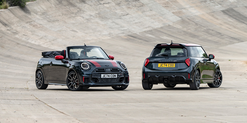 The new MINI John Cooper Works and the new MINI John Cooper Works Convertible.