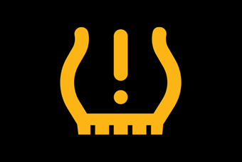 Low tyre pressure warning light